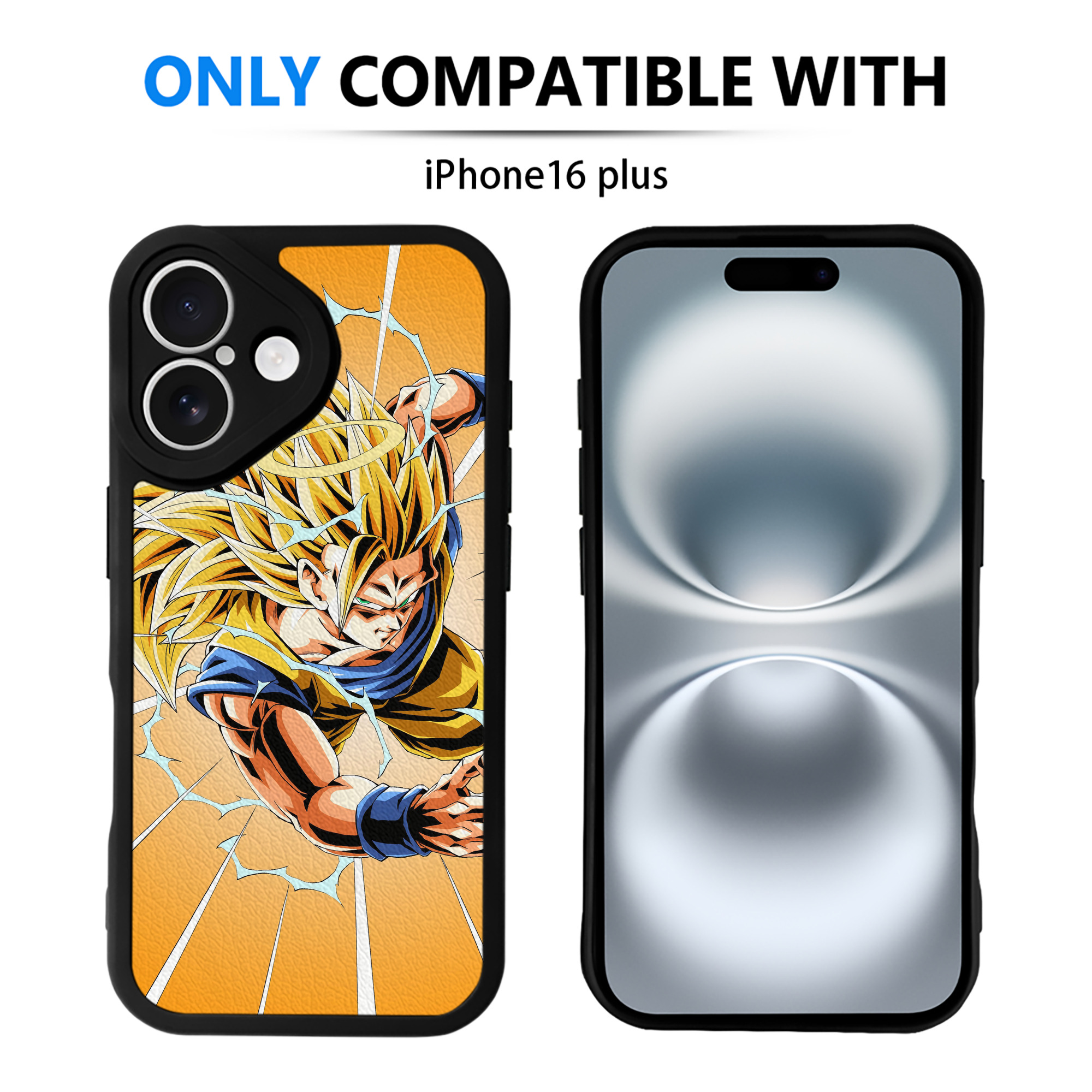 （画像用） ドラゴンボール DRAGON BALL 【iPhone 16シリーズ対応】シリコンスマホケース（レザー調） 材質：シリコン
